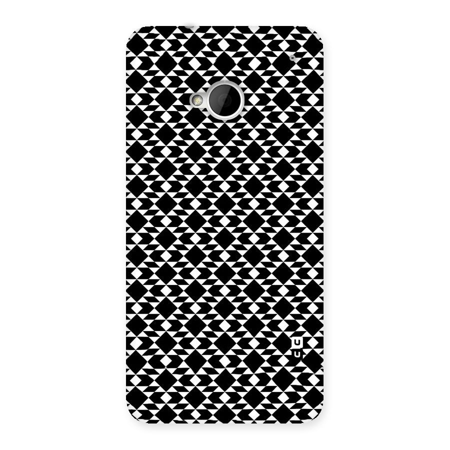 Black White Diamond Abstract Back Case for HTC One M7