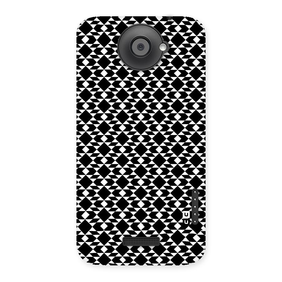Black White Diamond Abstract Back Case for HTC One X