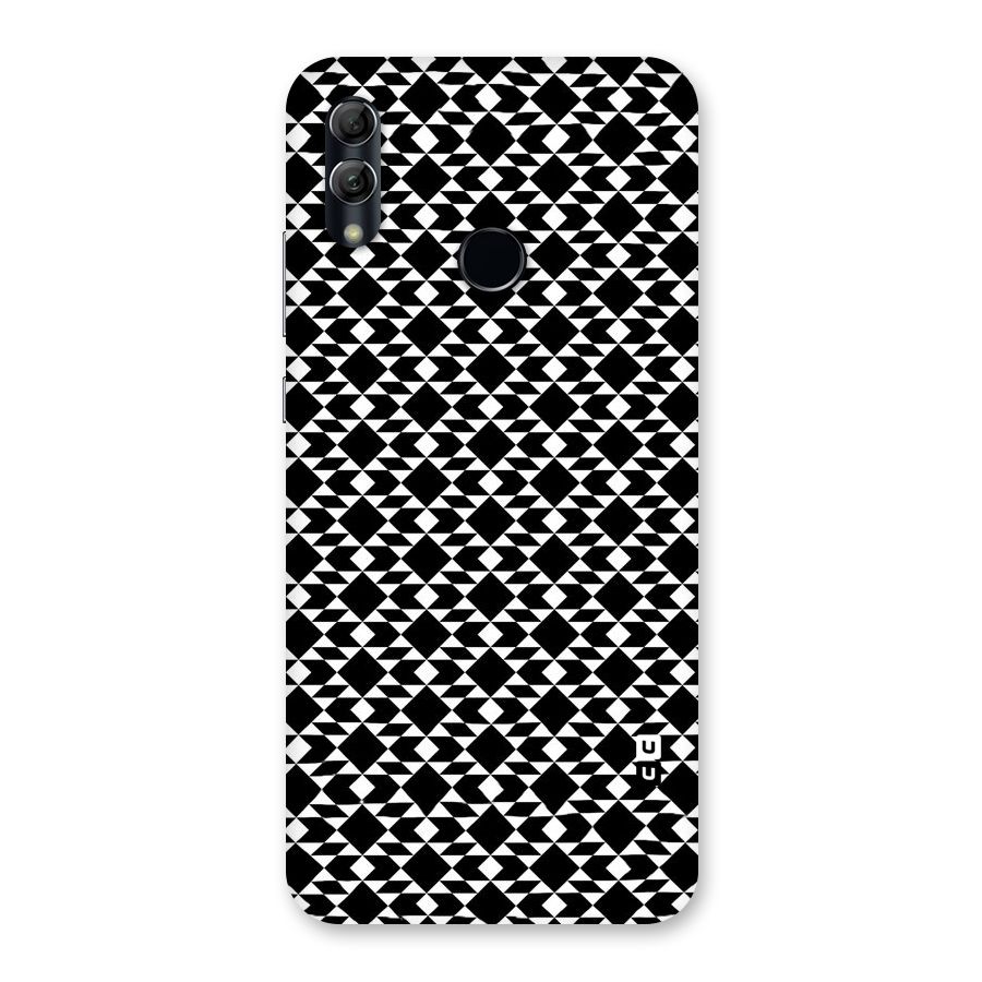 Black White Diamond Abstract Back Case for Honor 10 Lite