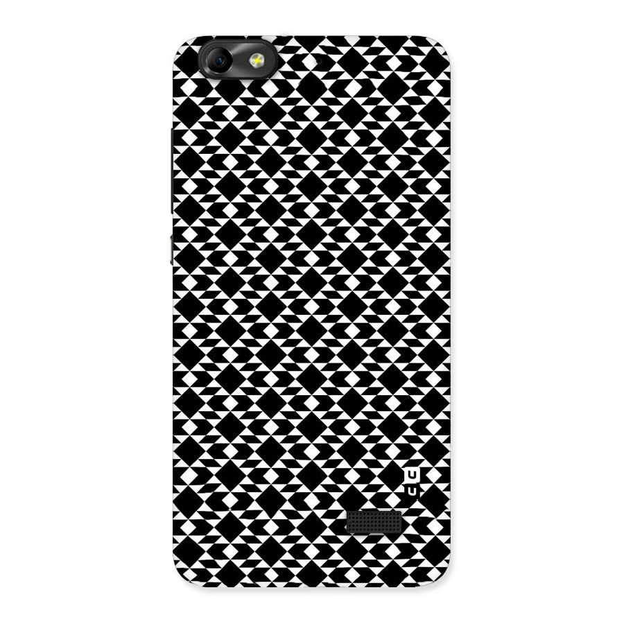 Black White Diamond Abstract Back Case for Honor 4C