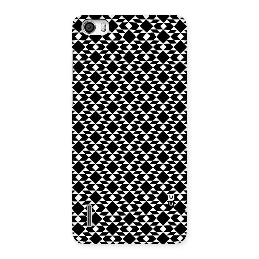 Black White Diamond Abstract Back Case for Honor 6