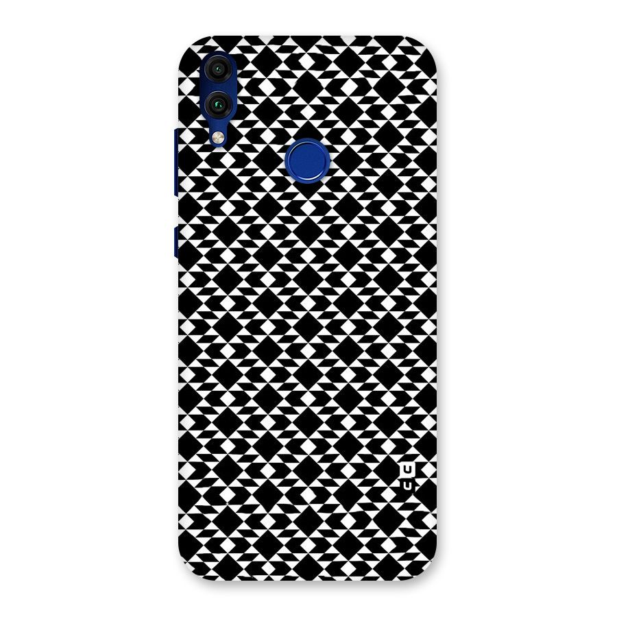 Black White Diamond Abstract Back Case for Honor 8C