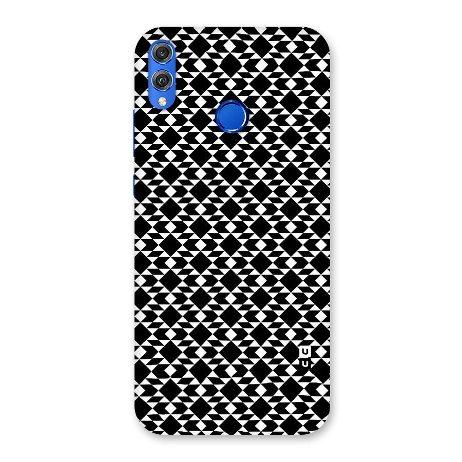 Black White Diamond Abstract Back Case for Honor 8X