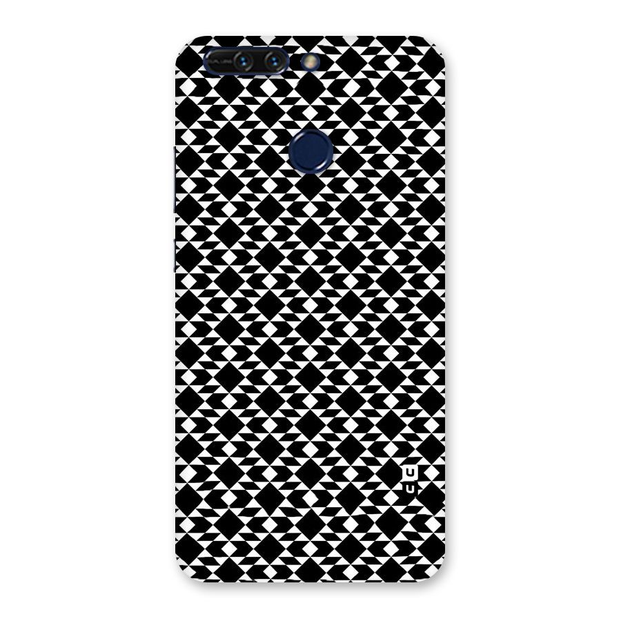 Black White Diamond Abstract Back Case for Honor 8 Pro