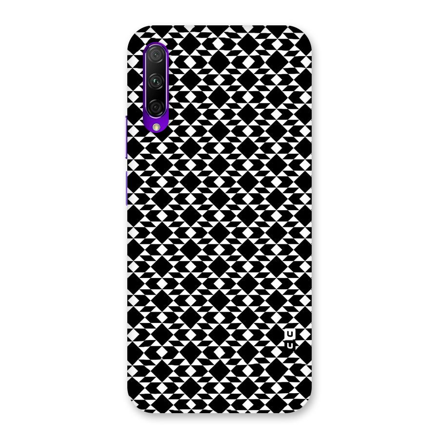 Black White Diamond Abstract Back Case for Honor 9X Pro