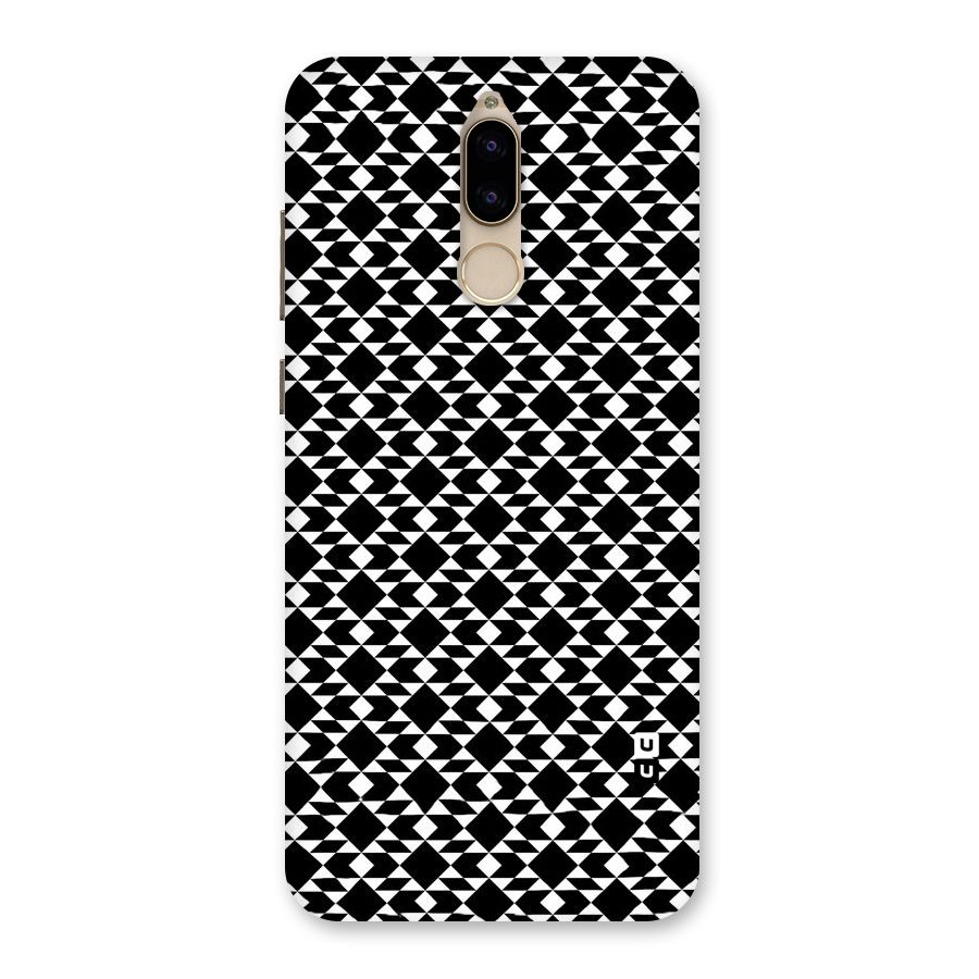 Black White Diamond Abstract Back Case for Honor 9i