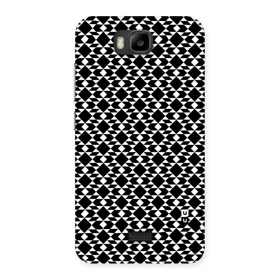 Black White Diamond Abstract Back Case for Honor Bee
