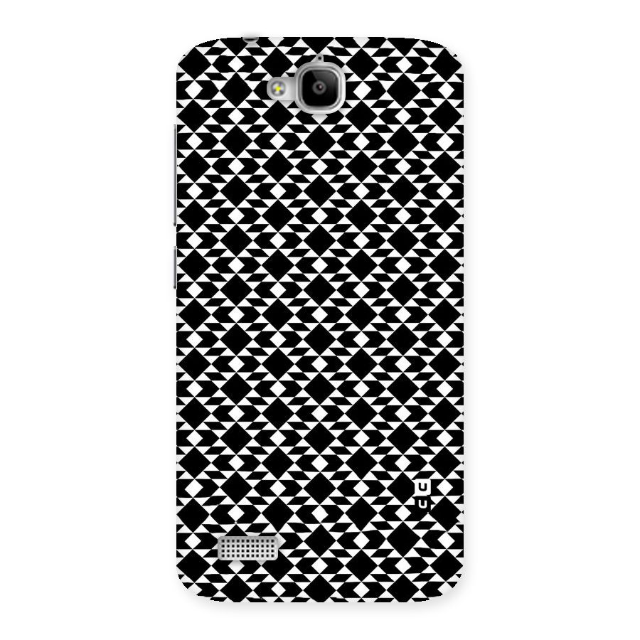 Black White Diamond Abstract Back Case for Honor Holly