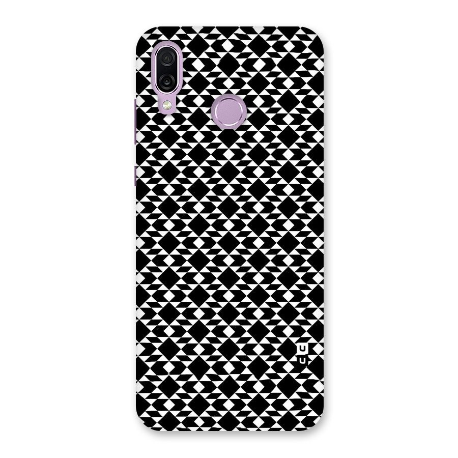 Black White Diamond Abstract Back Case for Honor Play