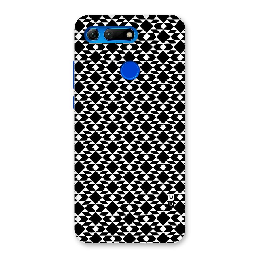 Black White Diamond Abstract Back Case for Honor View 20