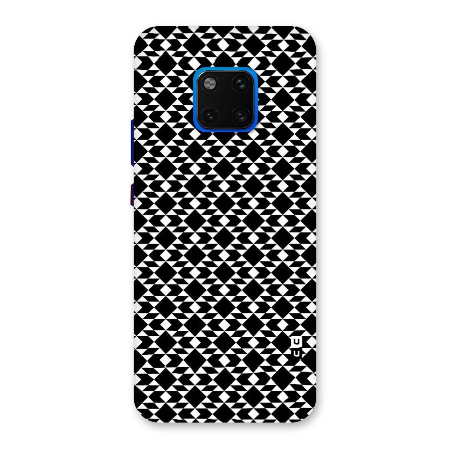 Black White Diamond Abstract Back Case for Huawei Mate 20 Pro
