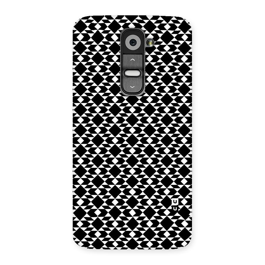 Black White Diamond Abstract Back Case for LG G2