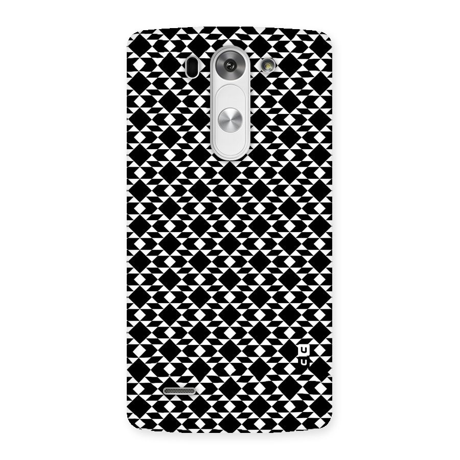 Black White Diamond Abstract Back Case for LG G3 Mini