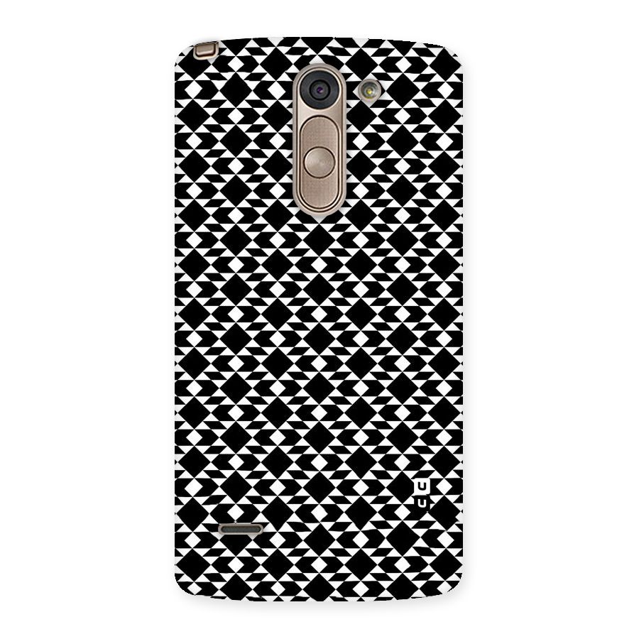 Black White Diamond Abstract Back Case for LG G3 Stylus