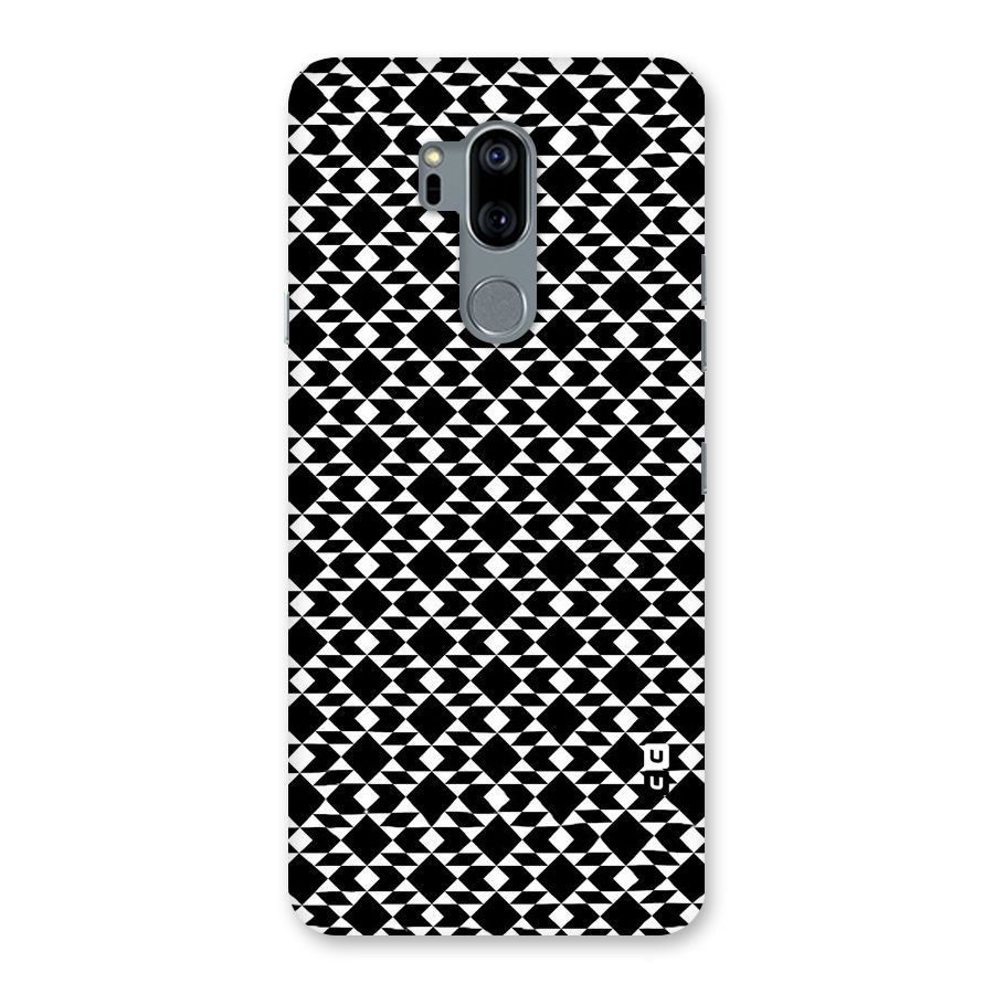 Black White Diamond Abstract Back Case for LG G7