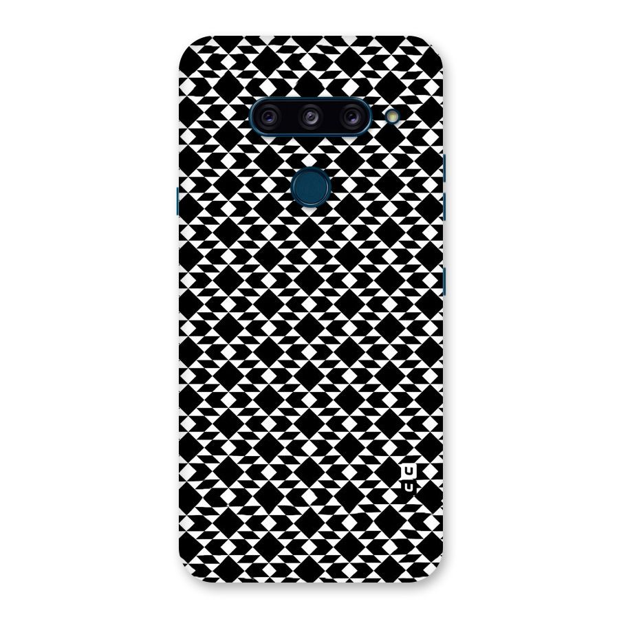 Black White Diamond Abstract Back Case for LG  V40 ThinQ
