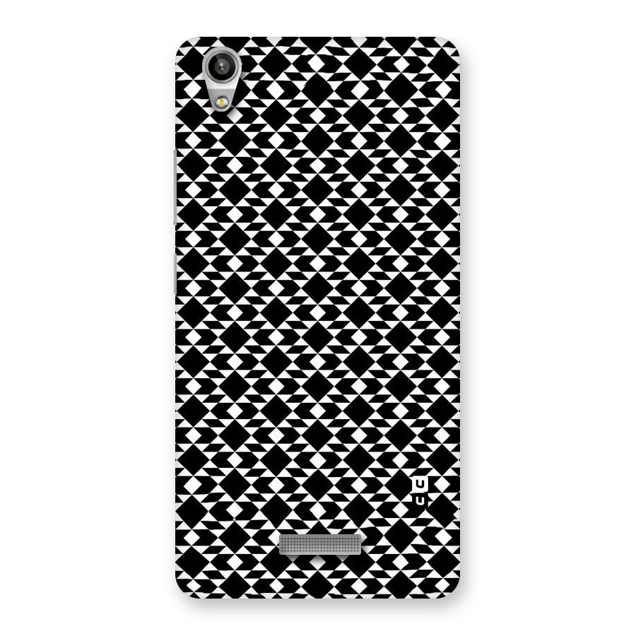 Black White Diamond Abstract Back Case for Lava-Pixel-V1