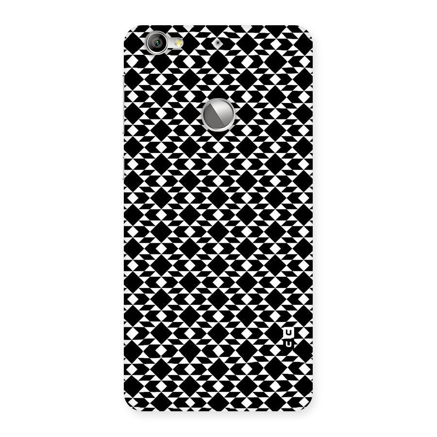 Black White Diamond Abstract Back Case for LeTV Le 1s