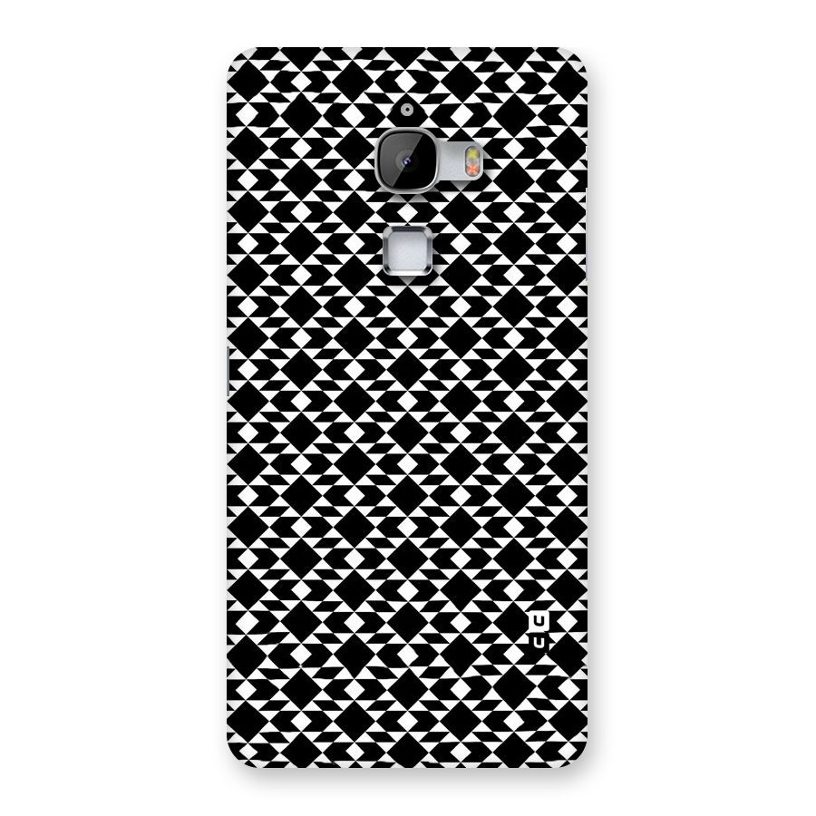 Black White Diamond Abstract Back Case for LeTv Le Max