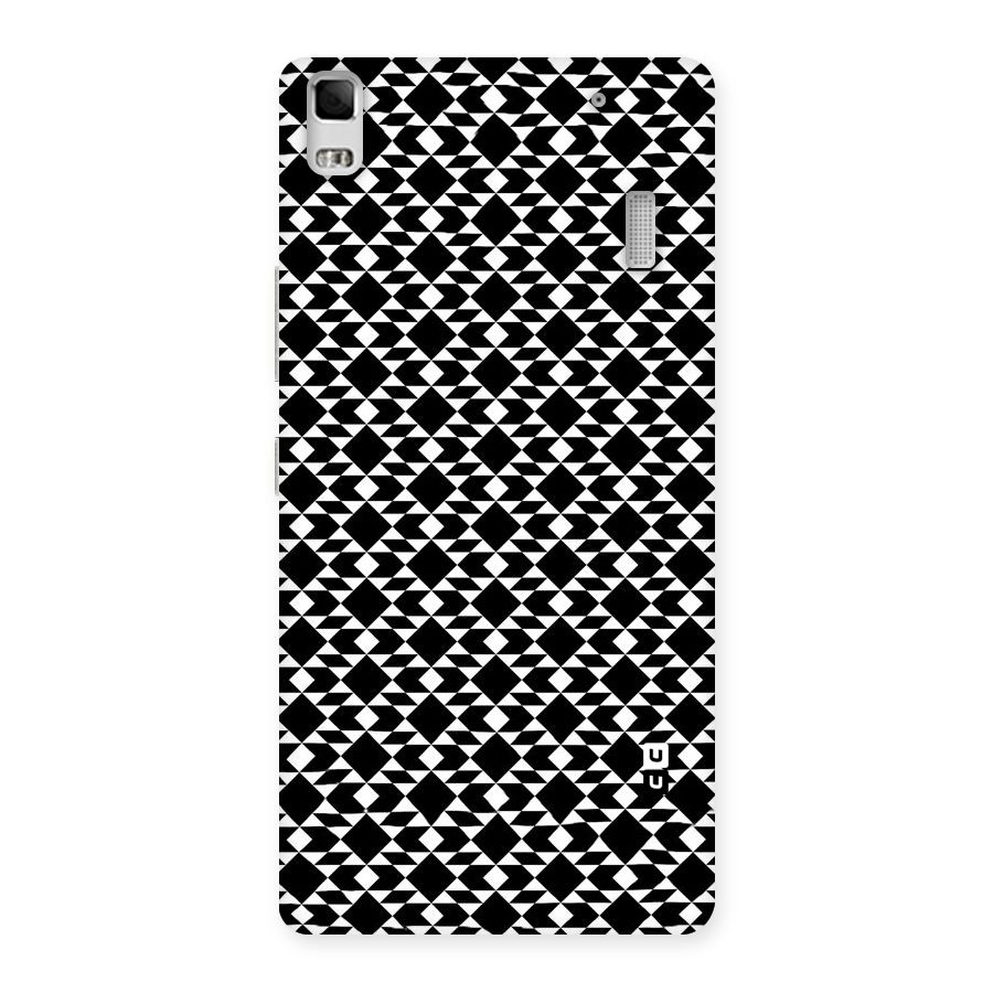 Black White Diamond Abstract Back Case for Lenovo K3 Note