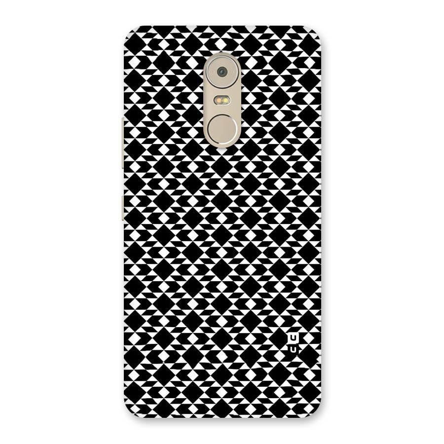 Black White Diamond Abstract Back Case for Lenovo K6 Note