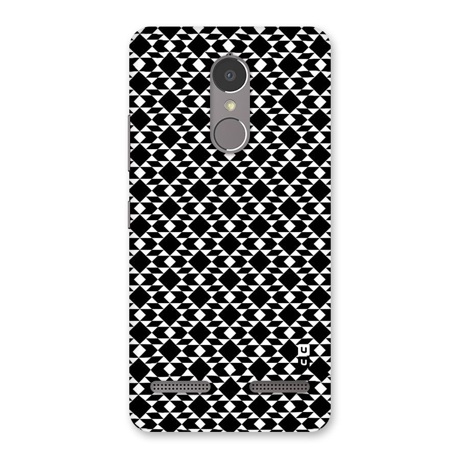 Black White Diamond Abstract Back Case for Lenovo K6 Power