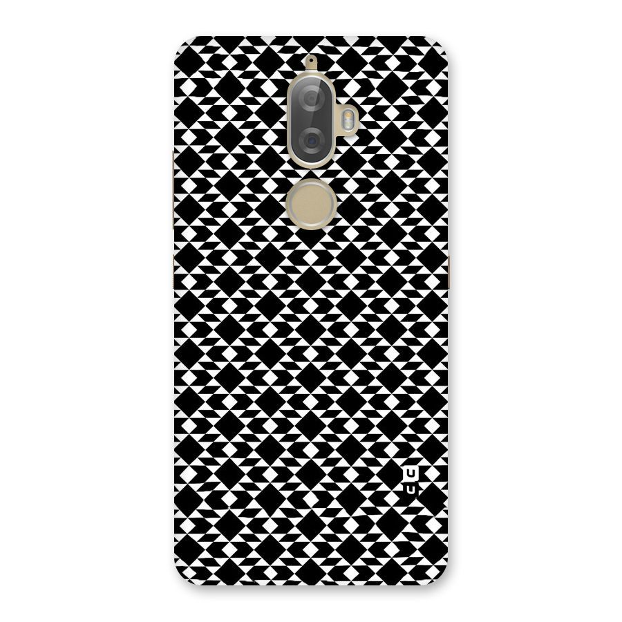 Black White Diamond Abstract Back Case for Lenovo K8 Plus