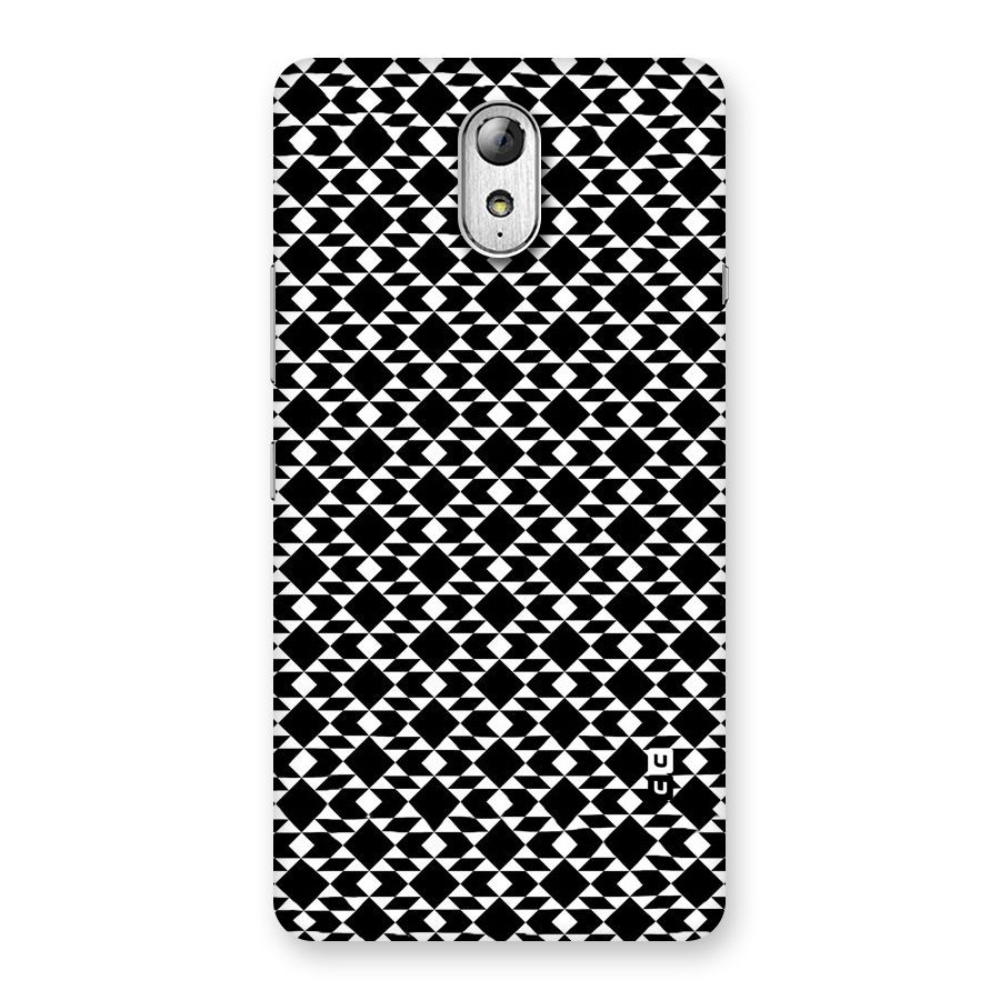 Black White Diamond Abstract Back Case for Lenovo Vibe P1M