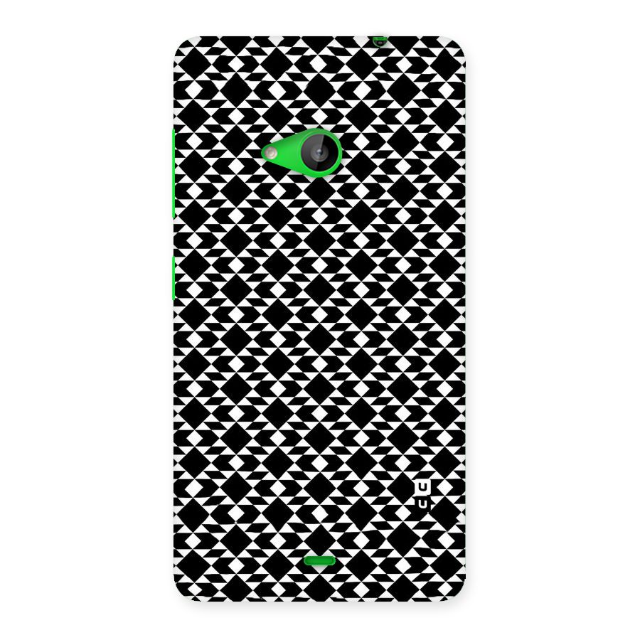 Black White Diamond Abstract Back Case for Lumia 535