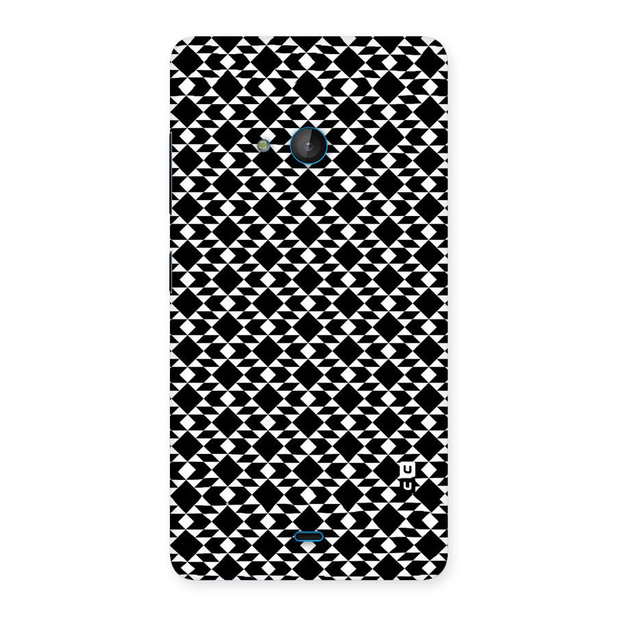 Black White Diamond Abstract Back Case for Lumia 540
