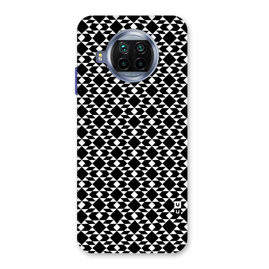 Black White Diamond Abstract Back Case for Mi 10i