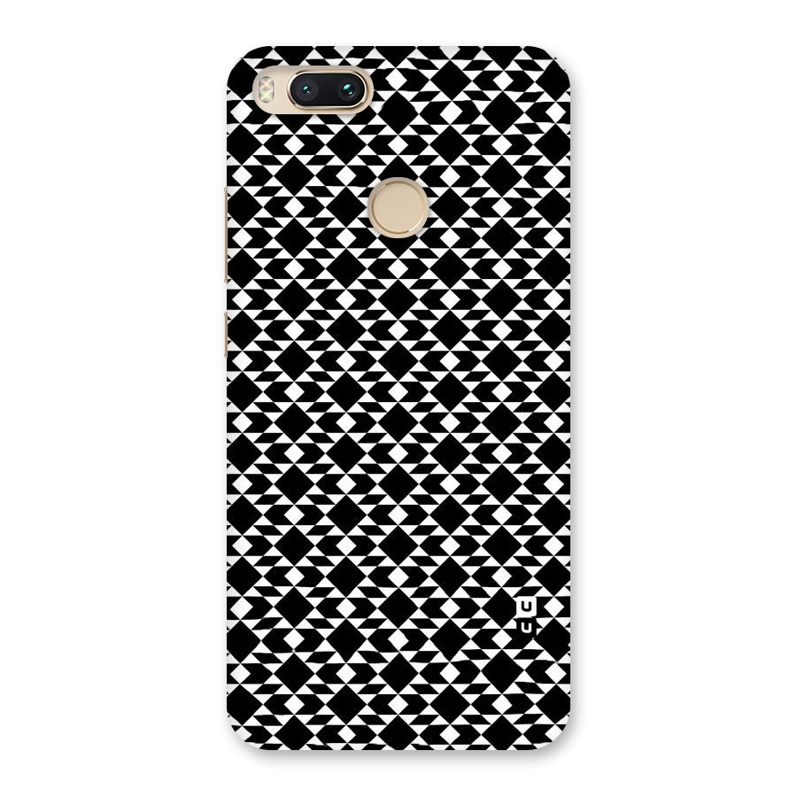 Black White Diamond Abstract Back Case for Mi A1
