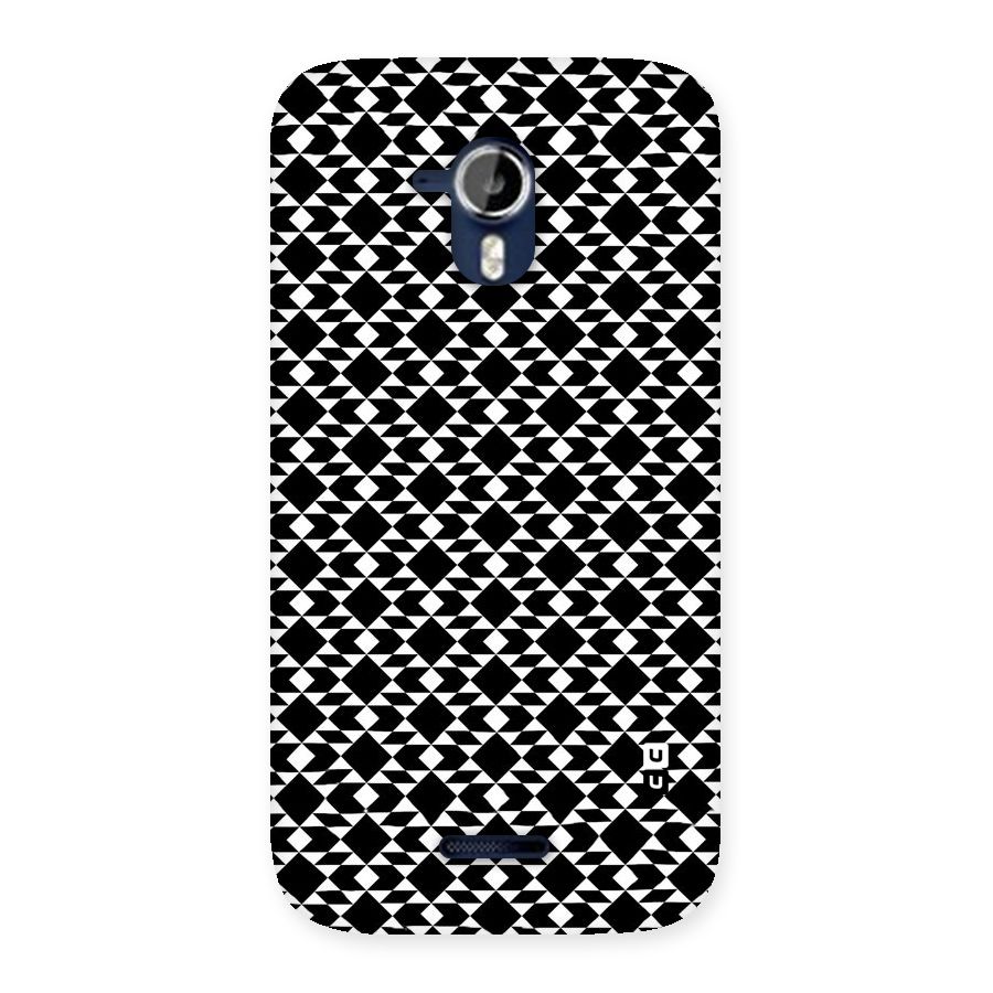 Black White Diamond Abstract Back Case for Micromax Canvas Magnus A117