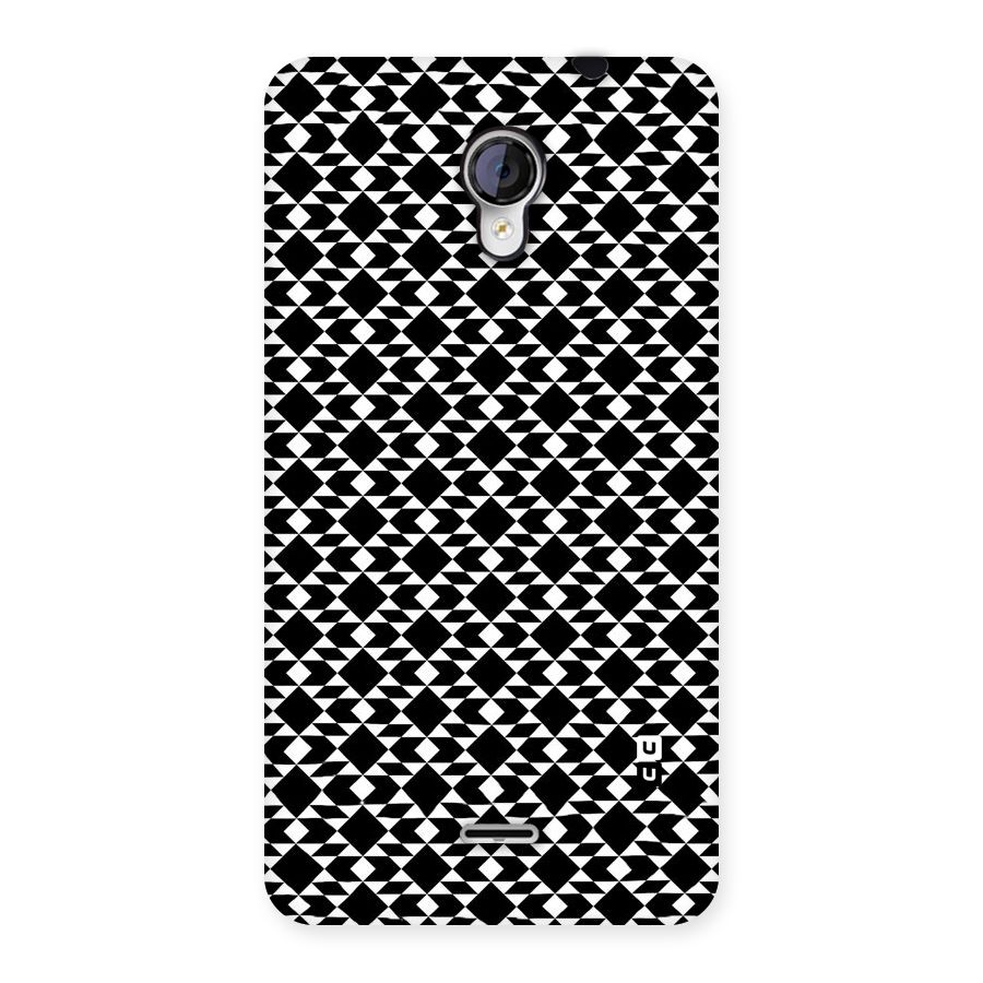 Black White Diamond Abstract Back Case for Micromax Unite 2 A106