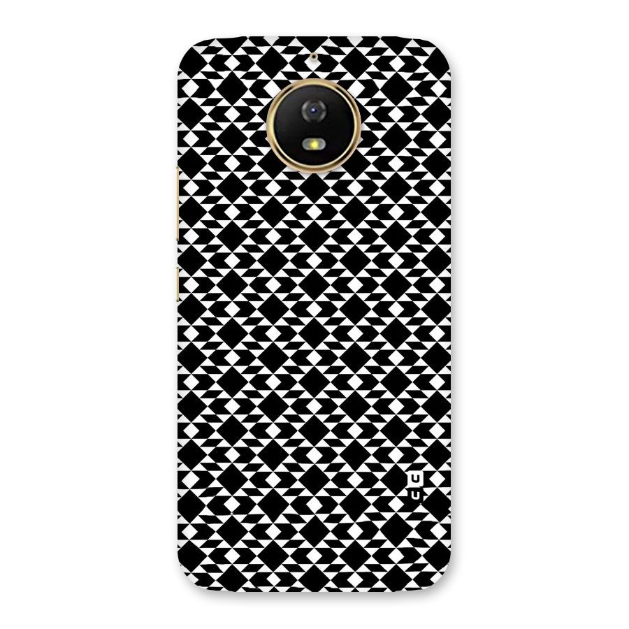 Black White Diamond Abstract Back Case for Moto G5s