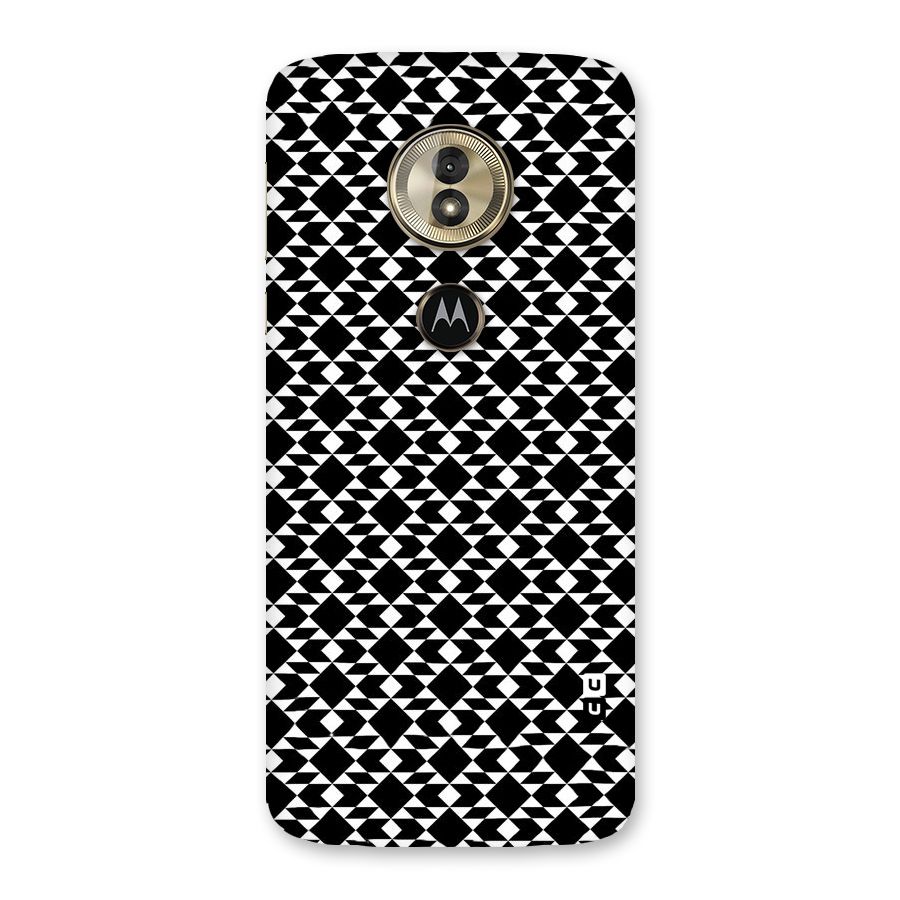 Black White Diamond Abstract Back Case for Moto G6 Play
