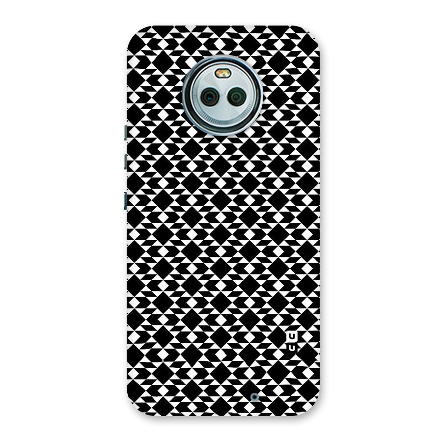 Black White Diamond Abstract Back Case for Moto X4