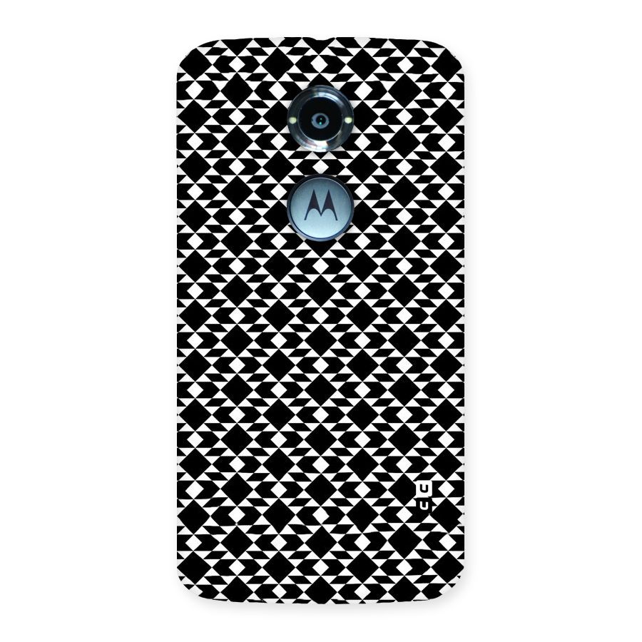 Black White Diamond Abstract Back Case for Moto X 2nd Gen