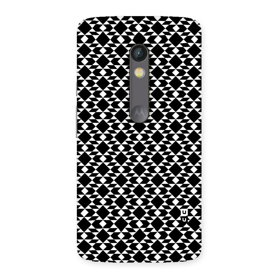 Black White Diamond Abstract Back Case for Moto X Play
