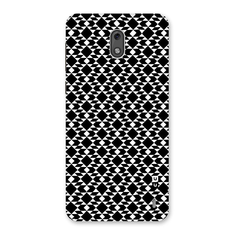 Black White Diamond Abstract Back Case for Nokia 2