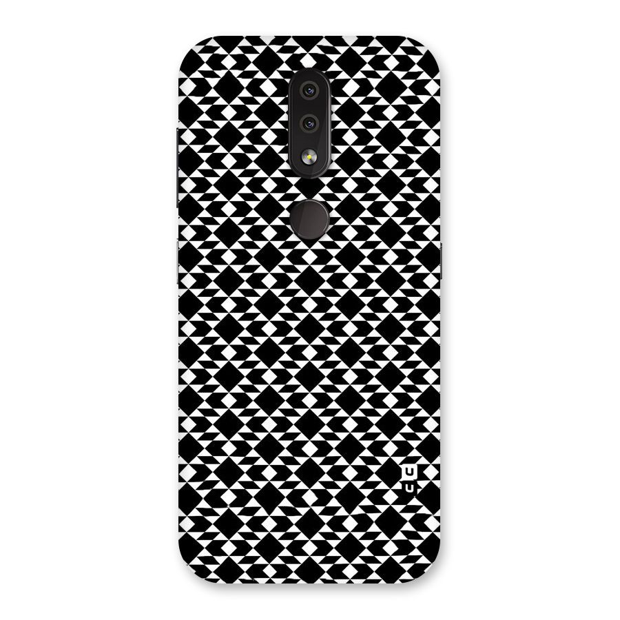 Black White Diamond Abstract Back Case for Nokia 4.2