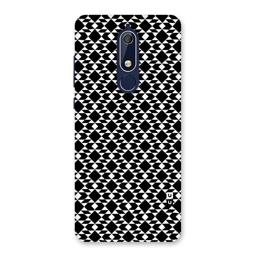 Black White Diamond Abstract Back Case for Nokia 5.1