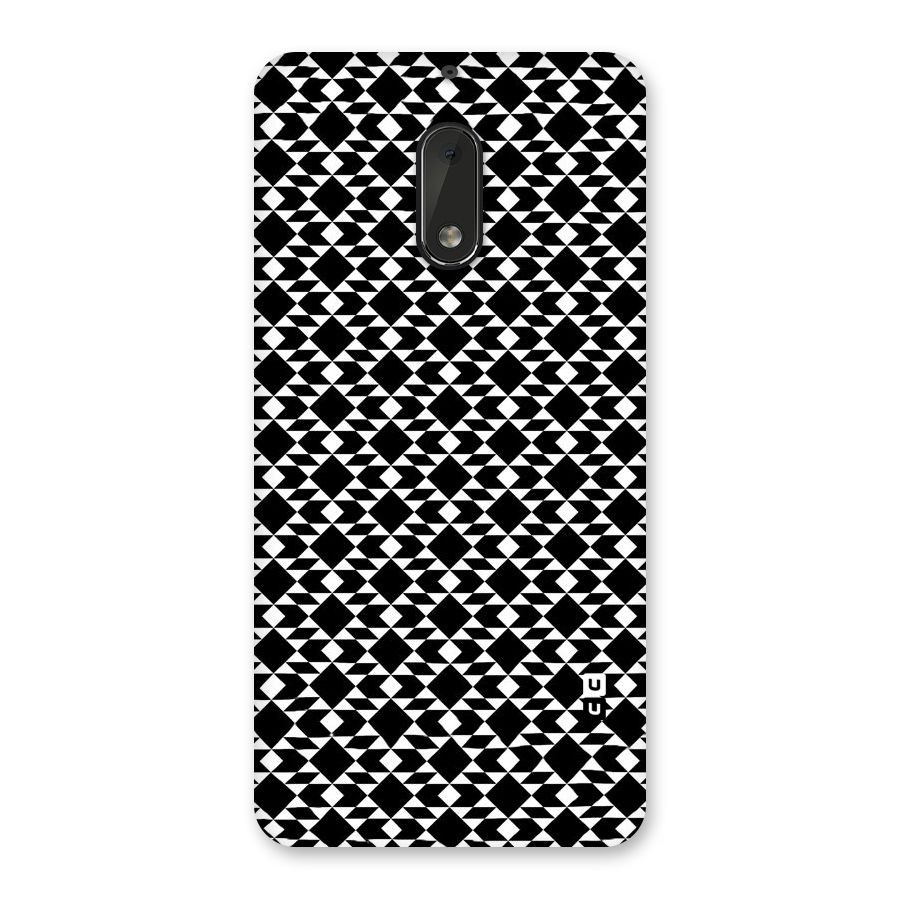 Black White Diamond Abstract Back Case for Nokia 6