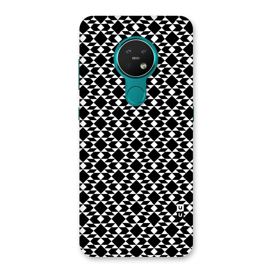 Black White Diamond Abstract Back Case for Nokia 7.2