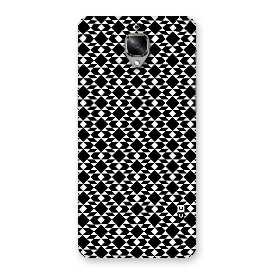 Black White Diamond Abstract Back Case for OnePlus 3