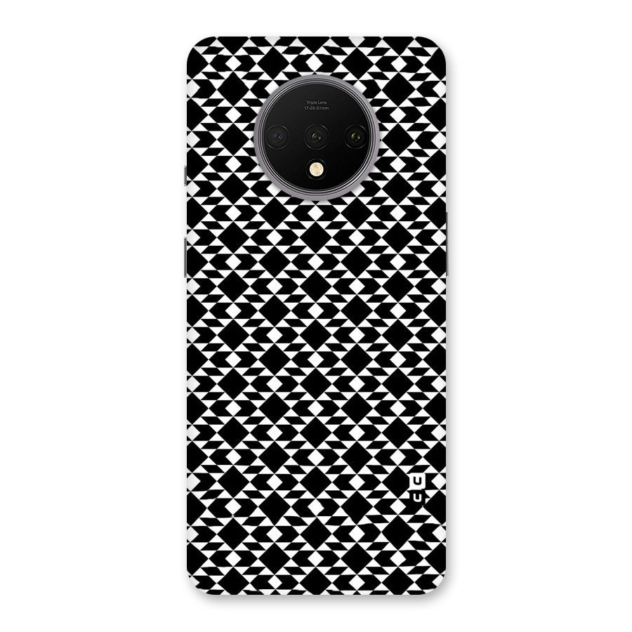 Black White Diamond Abstract Back Case for OnePlus 7T