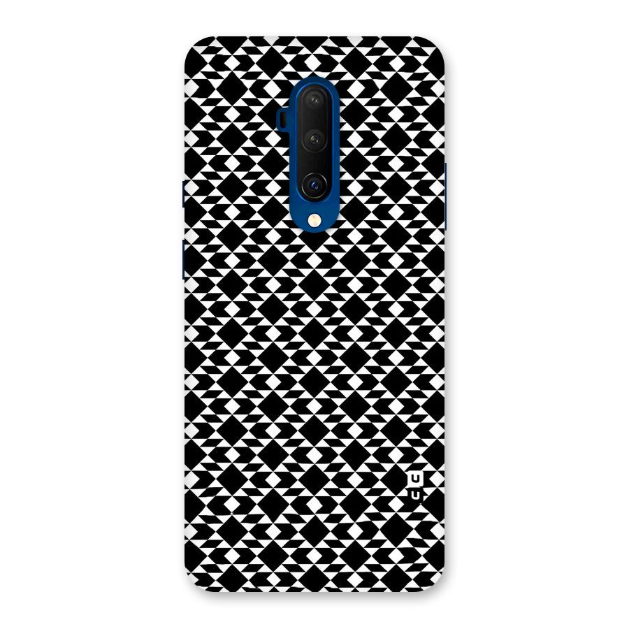 Black White Diamond Abstract Back Case for OnePlus 7T Pro