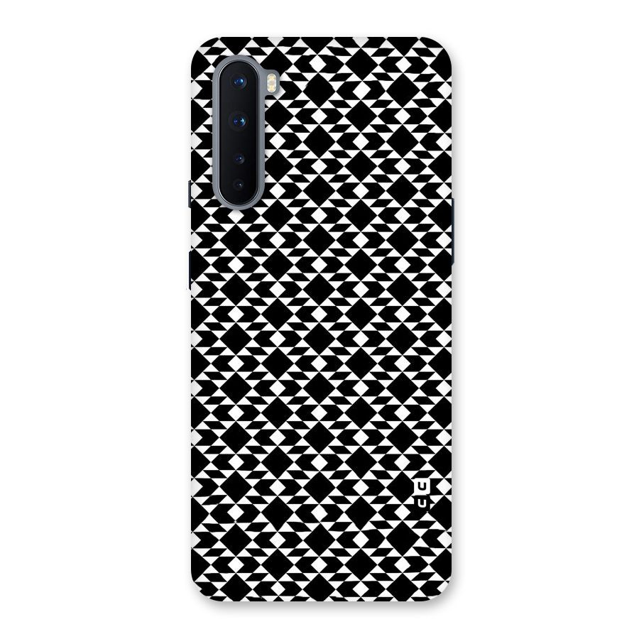 Black White Diamond Abstract Back Case for OnePlus Nord