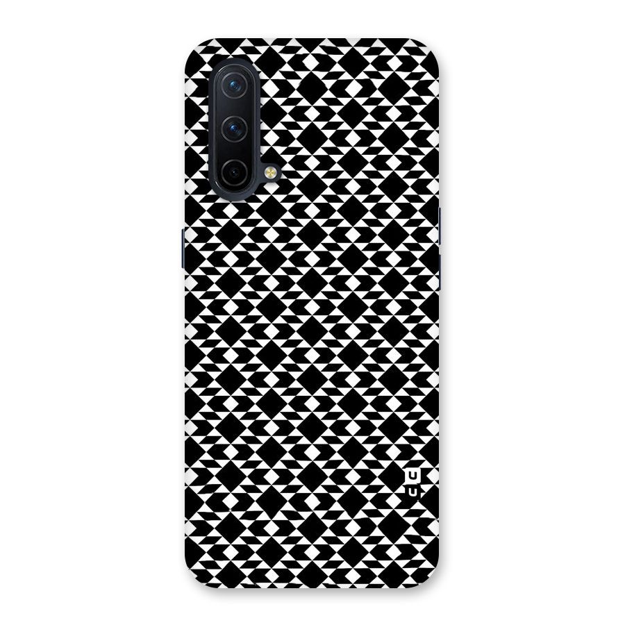 Black White Diamond Abstract Back Case for OnePlus Nord CE 5G