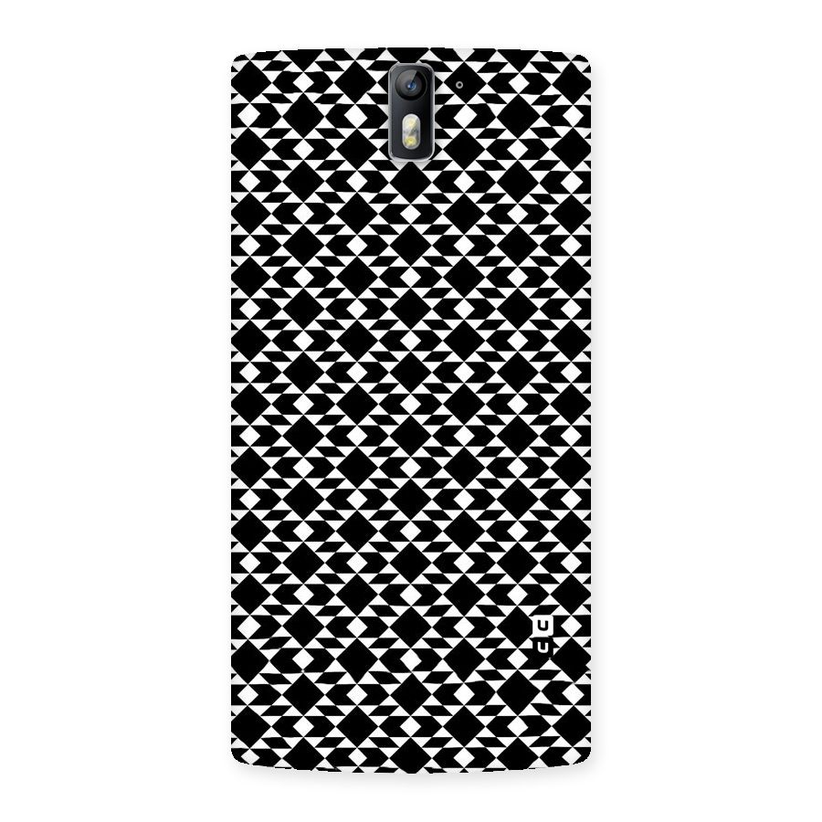 Black White Diamond Abstract Back Case for One Plus One